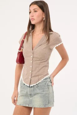 Norty Low Rise Denim Micro Skirt Dirty Dawg