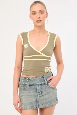 Nostalgia Micro Skirt Dirty Streaky Fade
