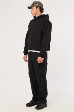 Nova Baggy Cargo Sweatpant Black