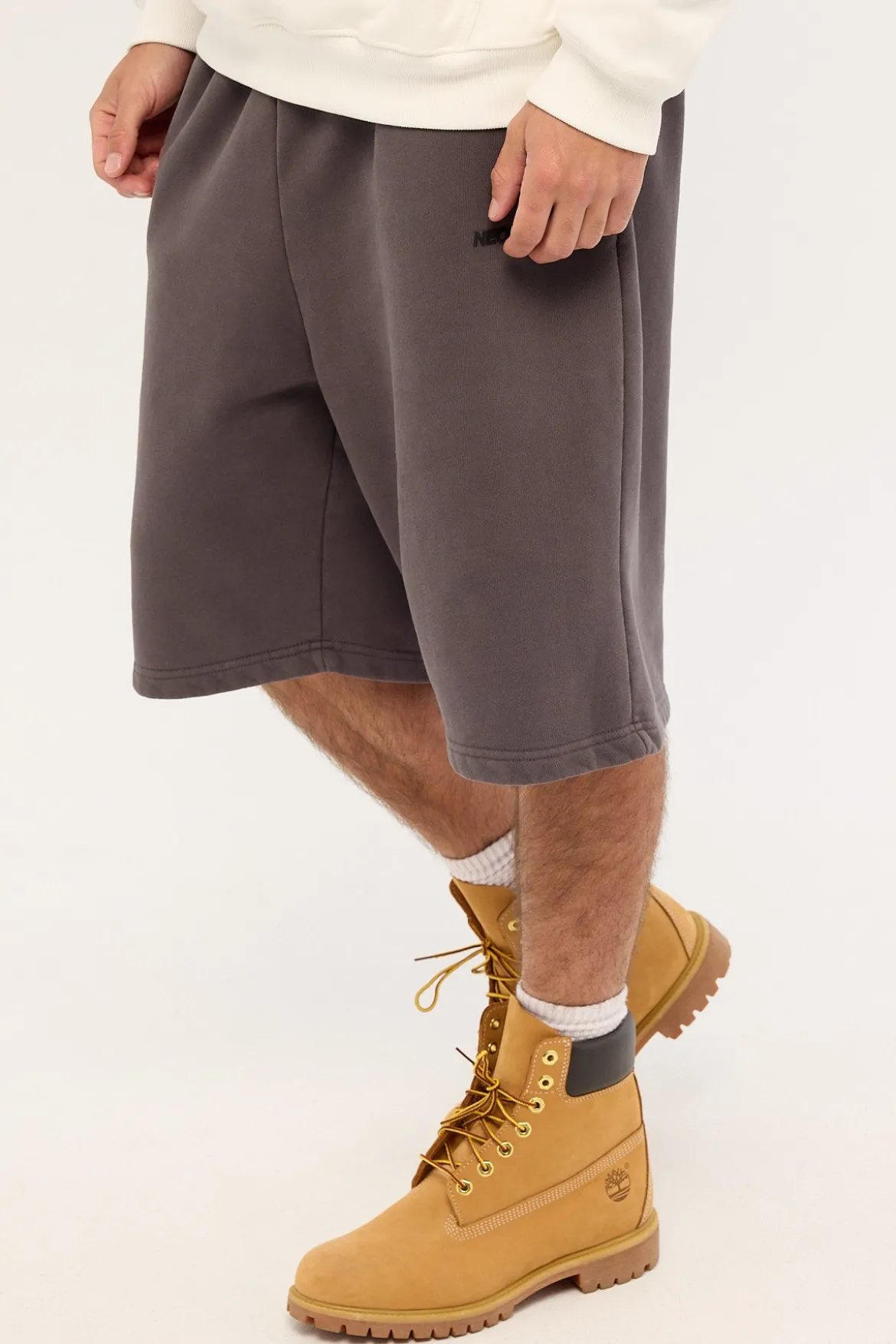 Nova Baggy Sweat Short Washed Black