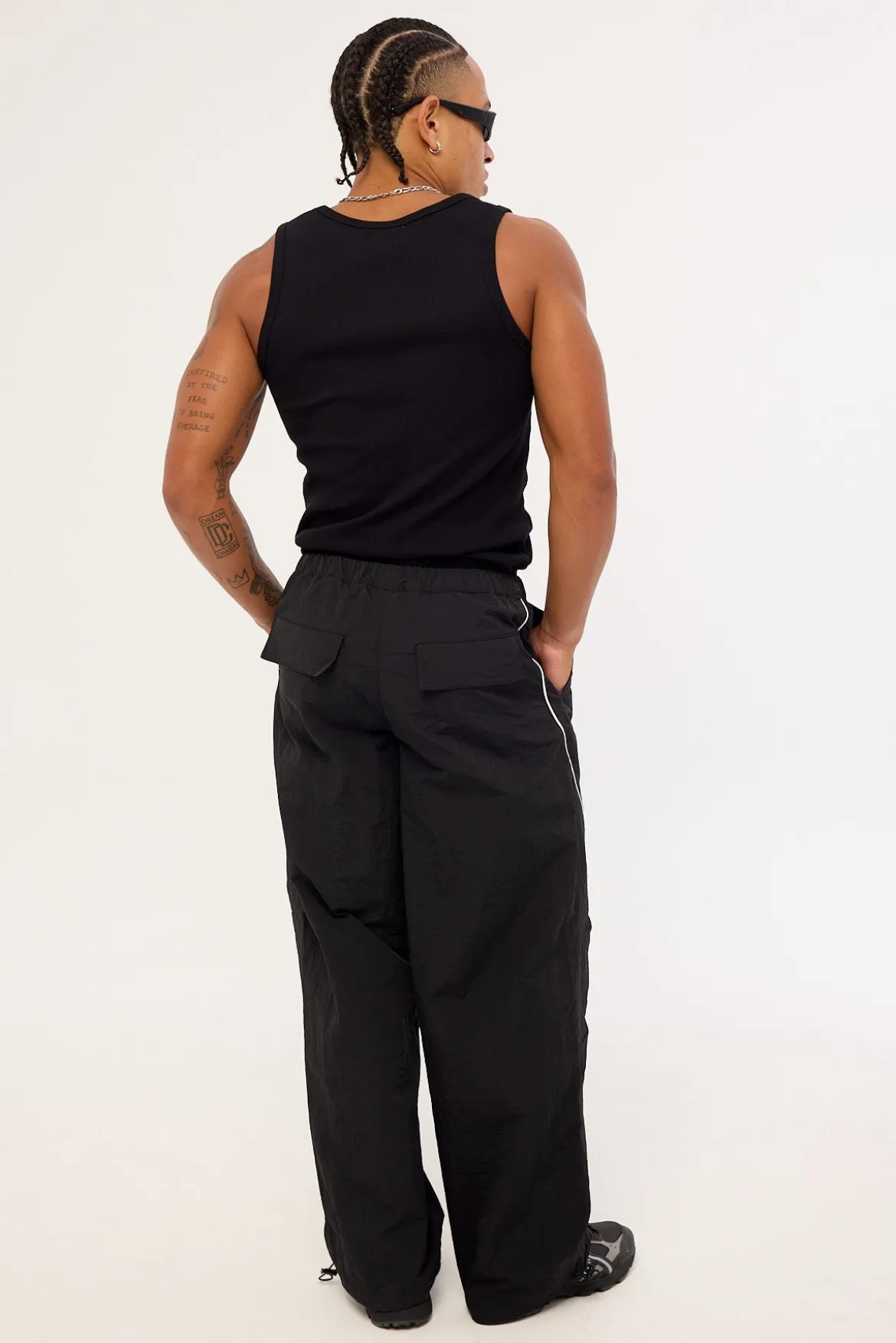 Nova Baggy Track Pant Black