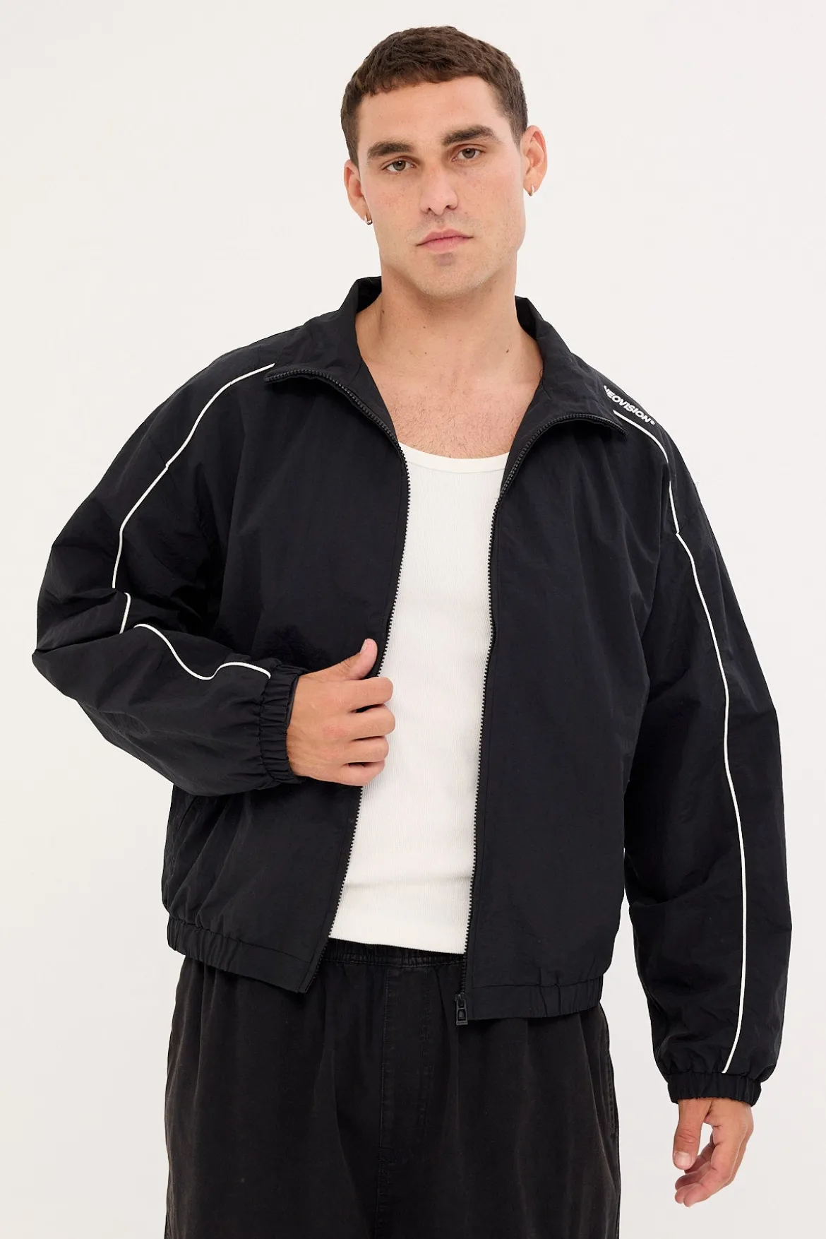 Nova Panelled Spray Jacket Black