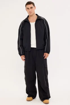 Nova Panelled Spray Jacket Black