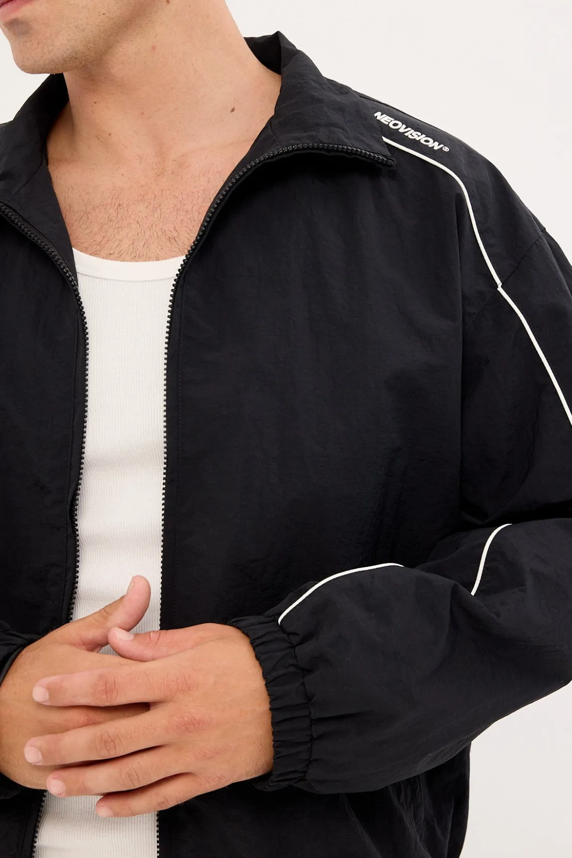 Nova Panelled Spray Jacket Black
