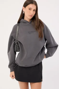 Nova Street Hoodie Washed Black