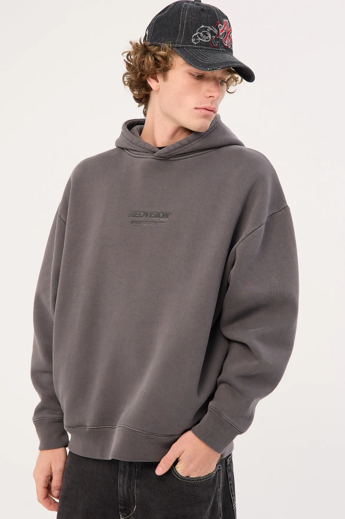 Nova Street Hoodie Washed Black