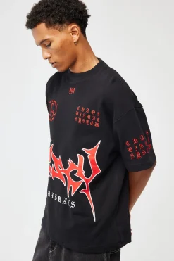 Obsidian Loopback Street Tee Jet Black