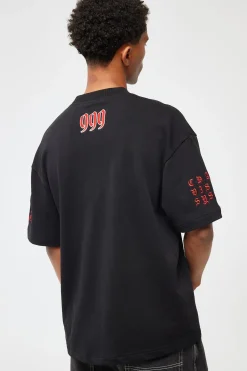 Obsidian Loopback Street Tee Jet Black