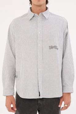 Occasions Filter Long Sleeve Shirt Black Stripe