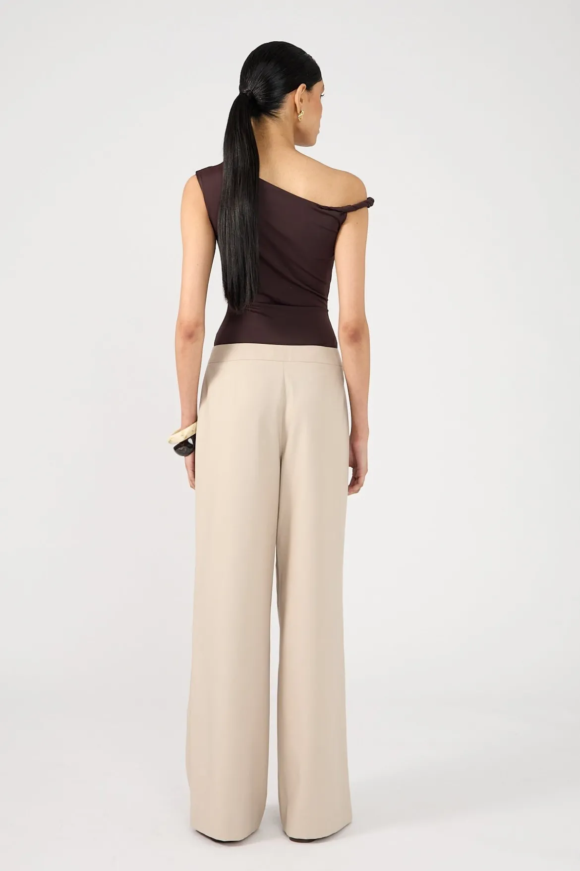 Odessa Mid Rise Pant Beige
