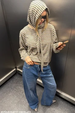 Olsen Knit Slate Stripe
