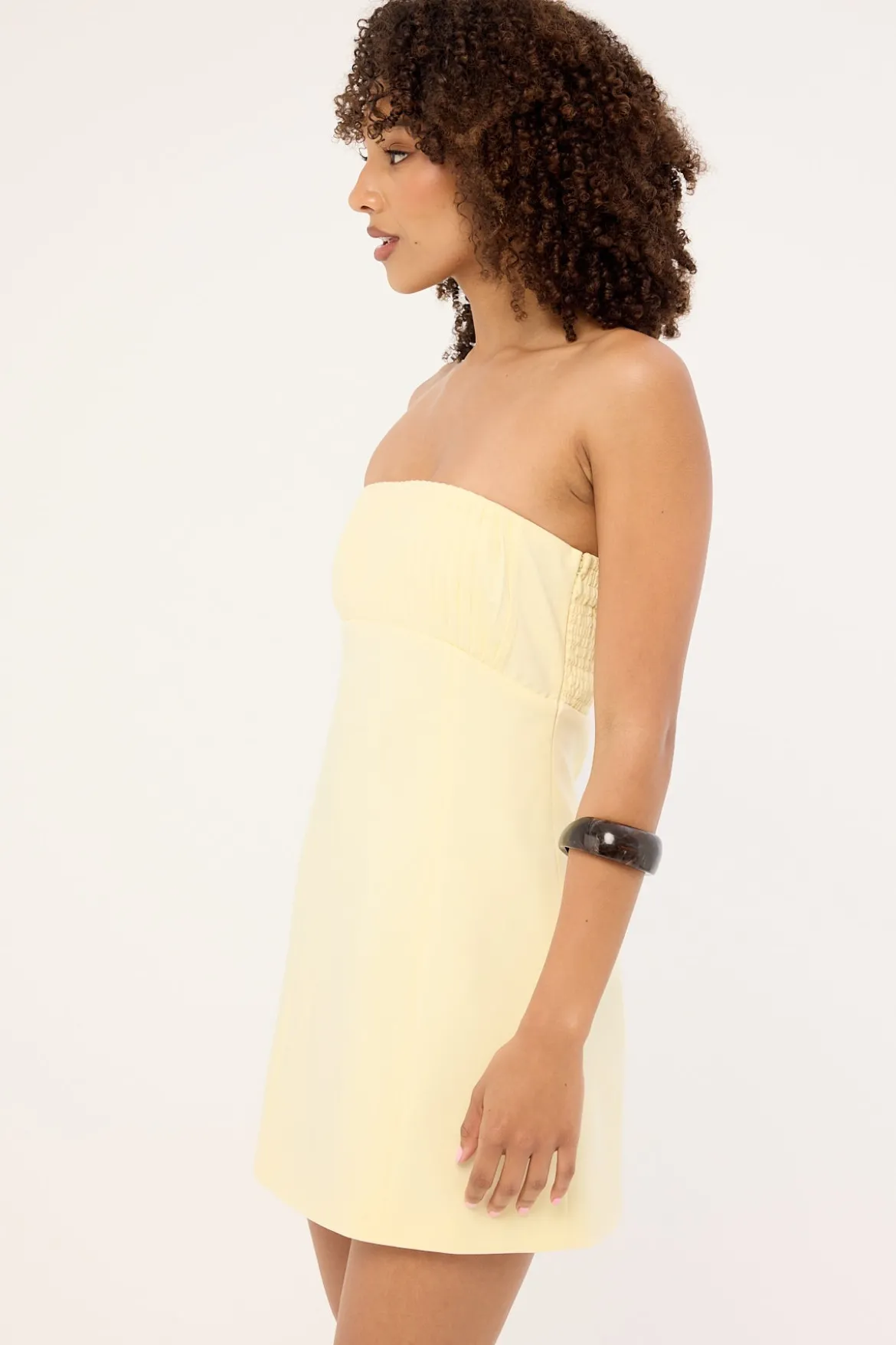 Olsen Strapless Mini Dress BUTTER