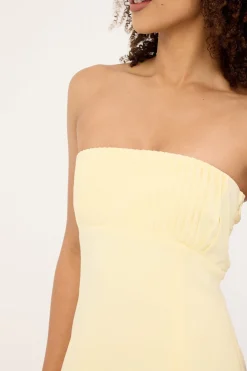 Olsen Strapless Mini Dress BUTTER