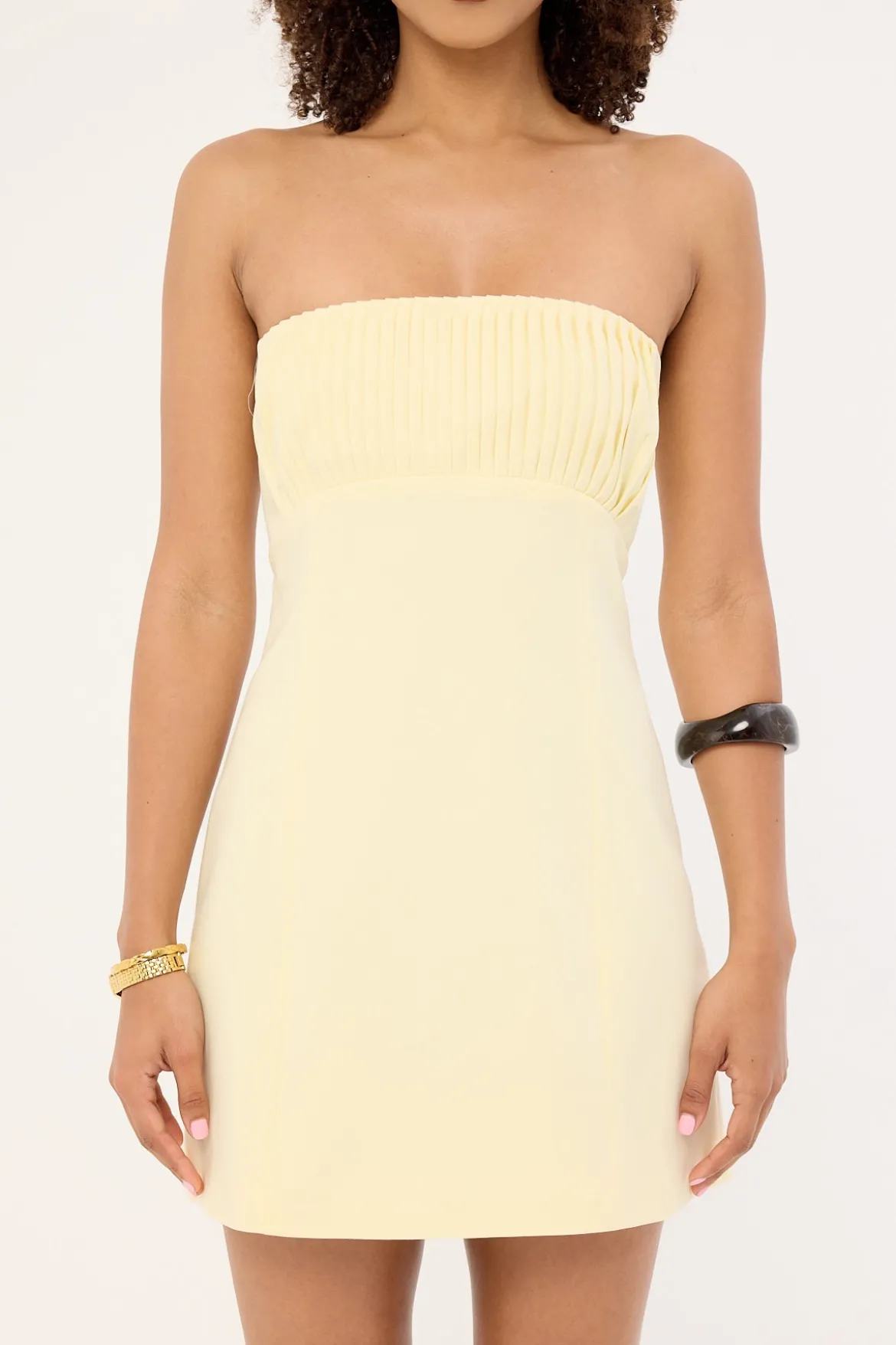Olsen Strapless Mini Dress BUTTER