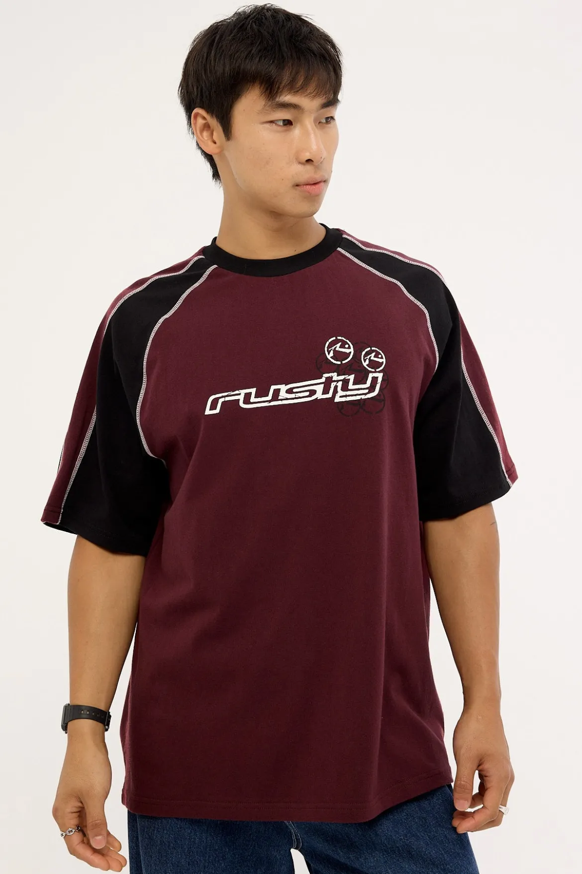 Omac Tee Burgundy