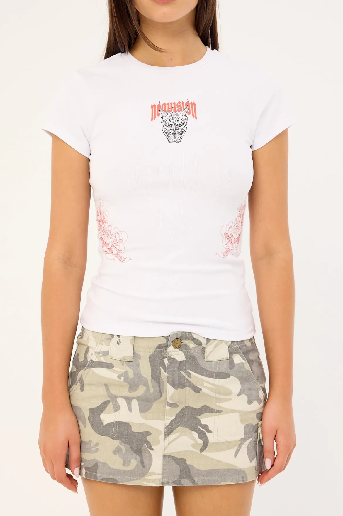 Oni Baby Tee White