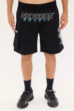 Onryu Elastic Waist Cargo Short Black