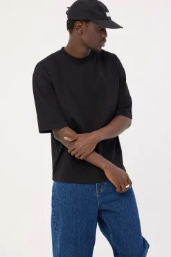 Organic Boxy Tee Black