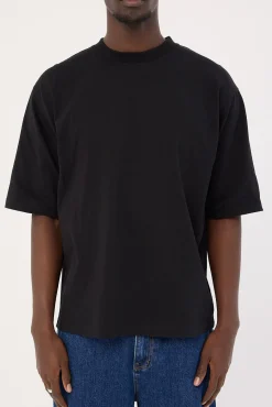Organic Boxy Tee Black