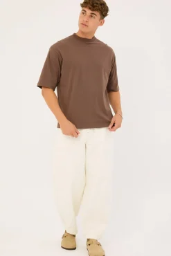 Organic Boxy Tee Cocoa Brown