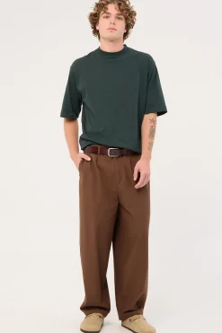 Organic Boxy Tee Forest Green