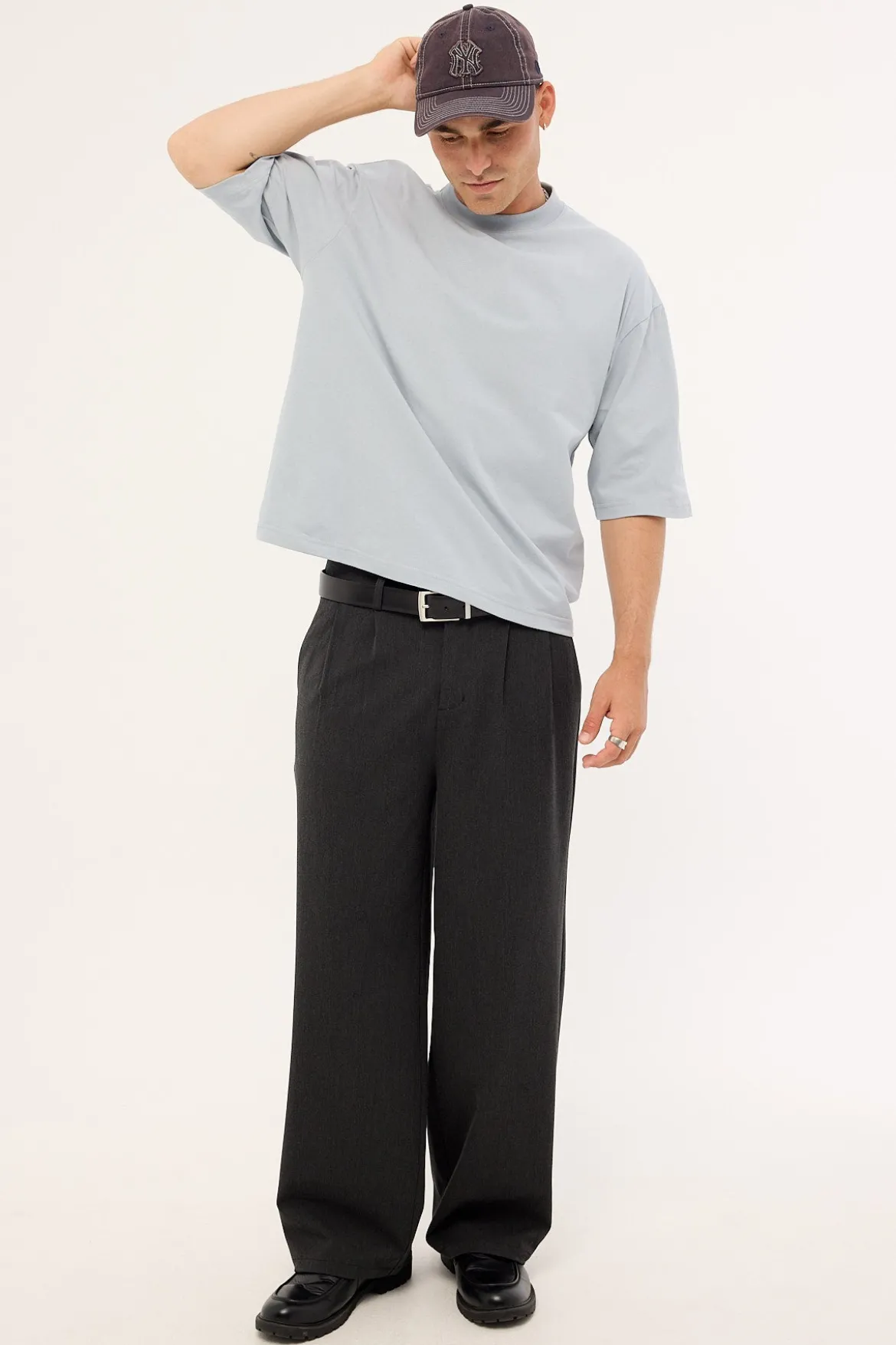 Organic Cropped Street Tee Grey