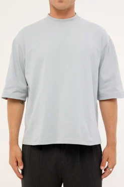 Organic Cropped Street Tee Grey