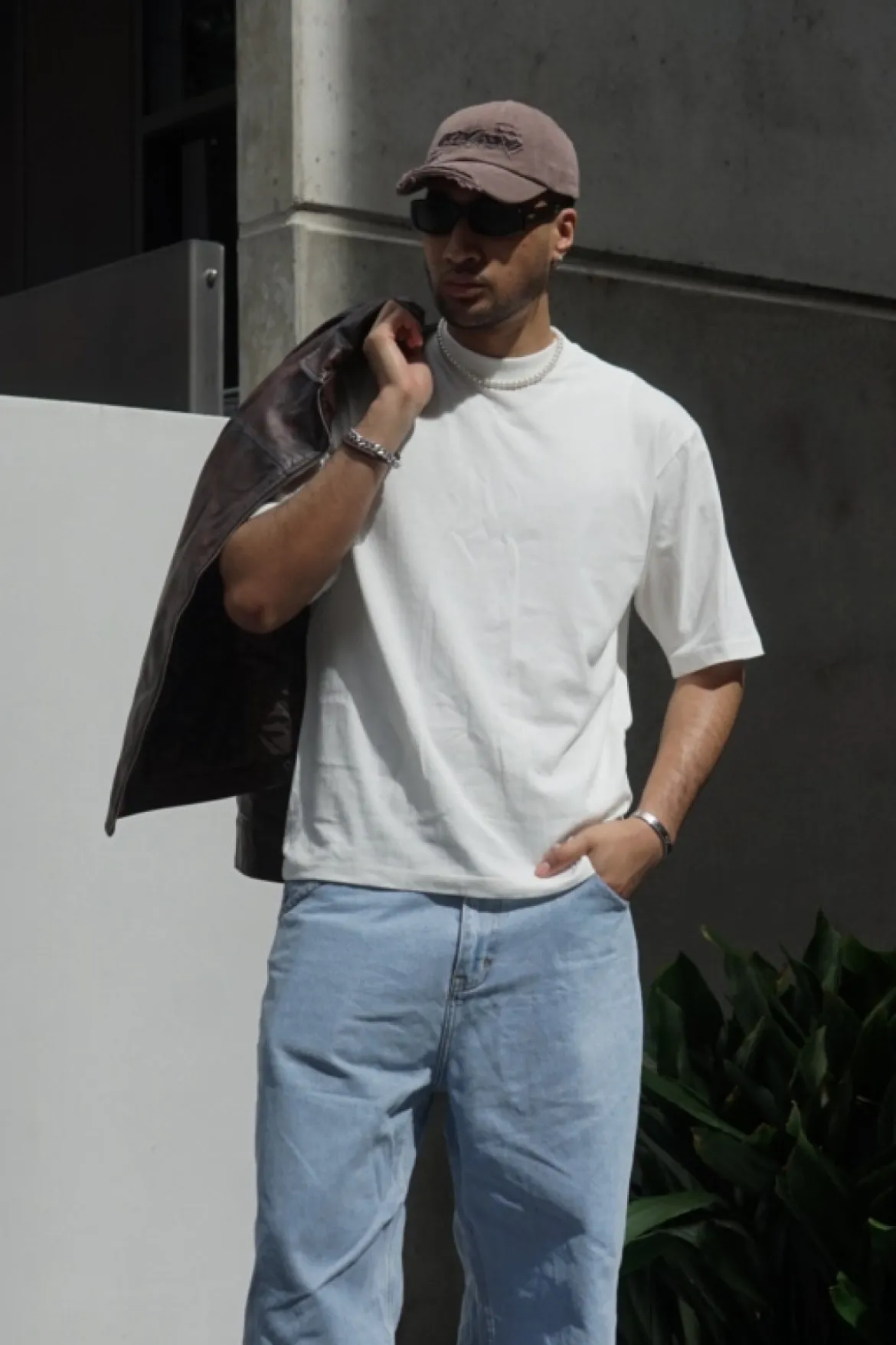 Organic Cropped Street Tee White