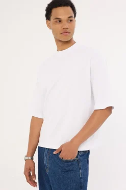 Organic Cropped Street Tee White