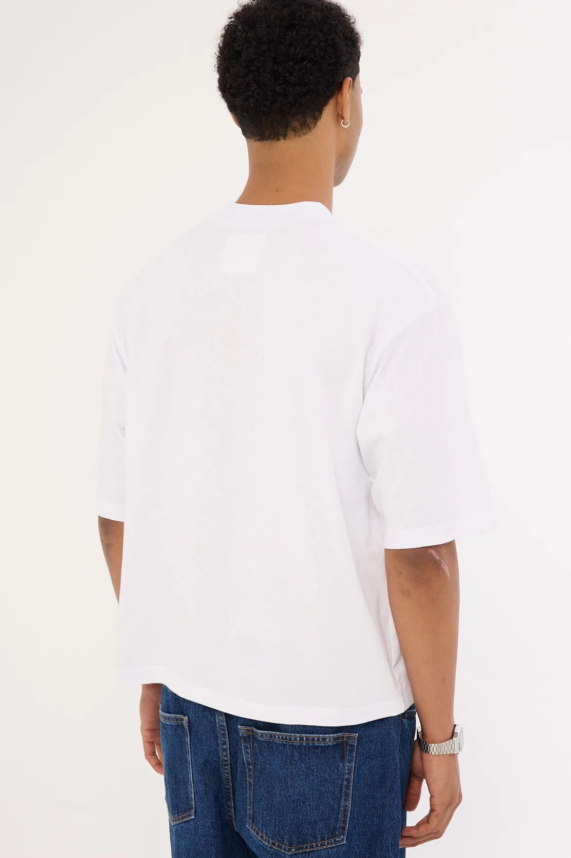 Organic Cropped Street Tee White
