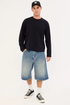 Origin Slub Long Sleeve Tee Black