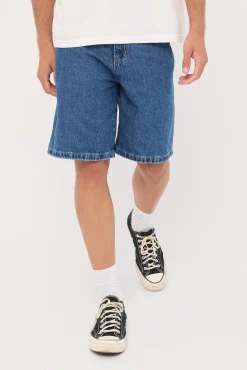 Orion Carpenter Jean Short Worn Blue Rinse