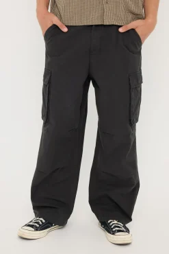 Orion Cotton Cargo Pant Worn Black