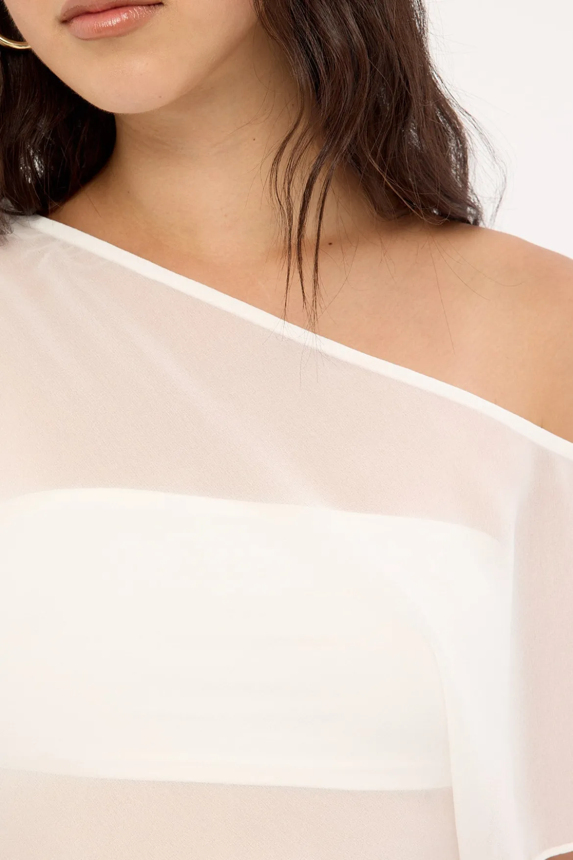 Orla Sheer Top White