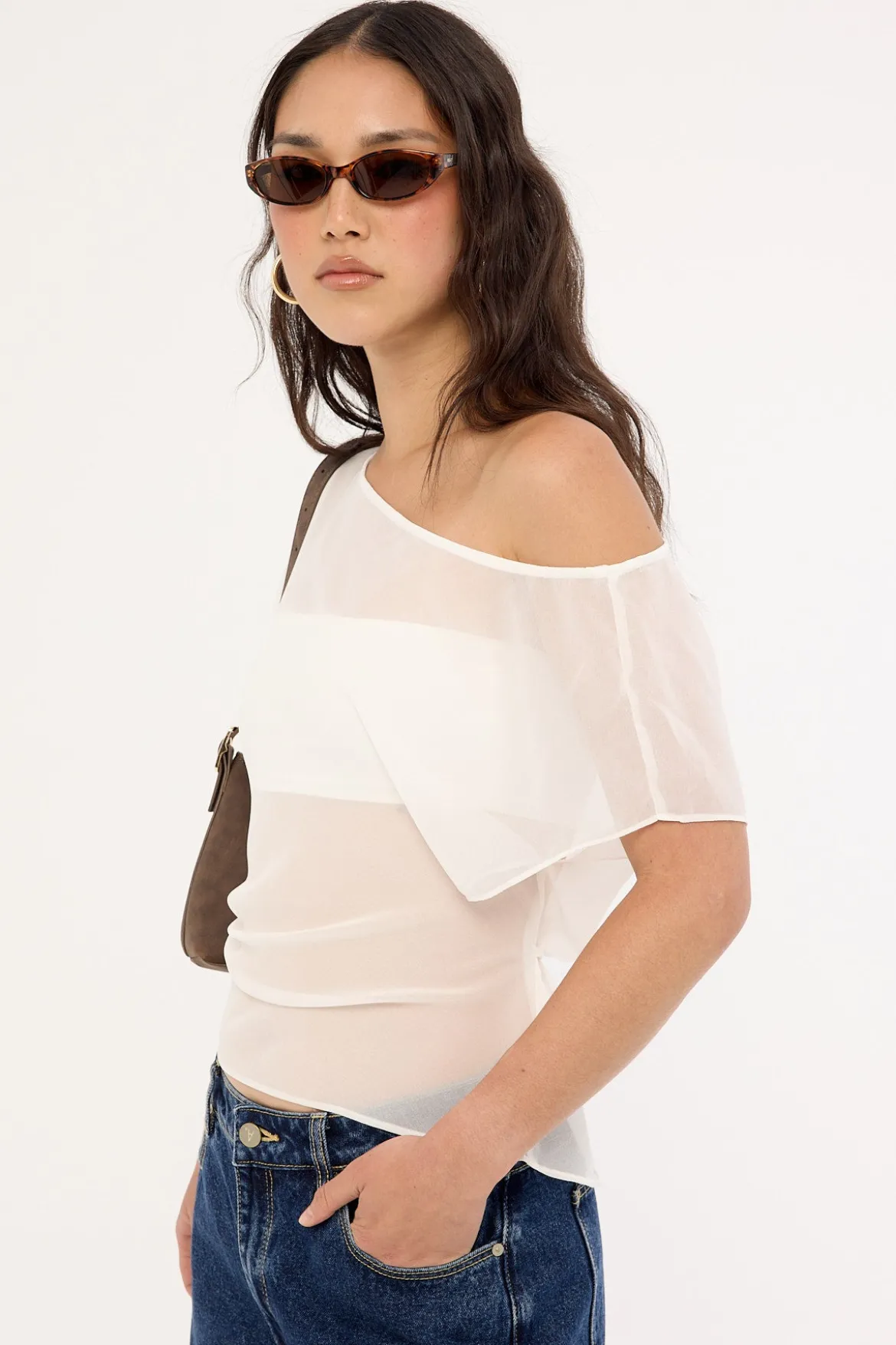 Orla Sheer Top White