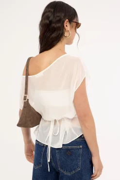 Orla Sheer Top White