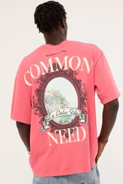 Ornate Heavyweight Easy Tee Washed Rose