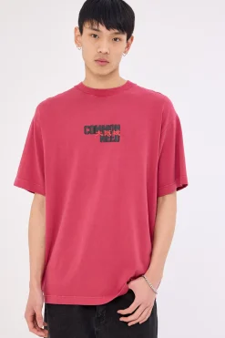 Osaka Heavyweight Boxy Tee Washed Berry