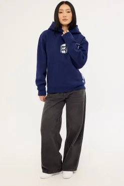 Osaka Night Relaxed Hoodie Navy