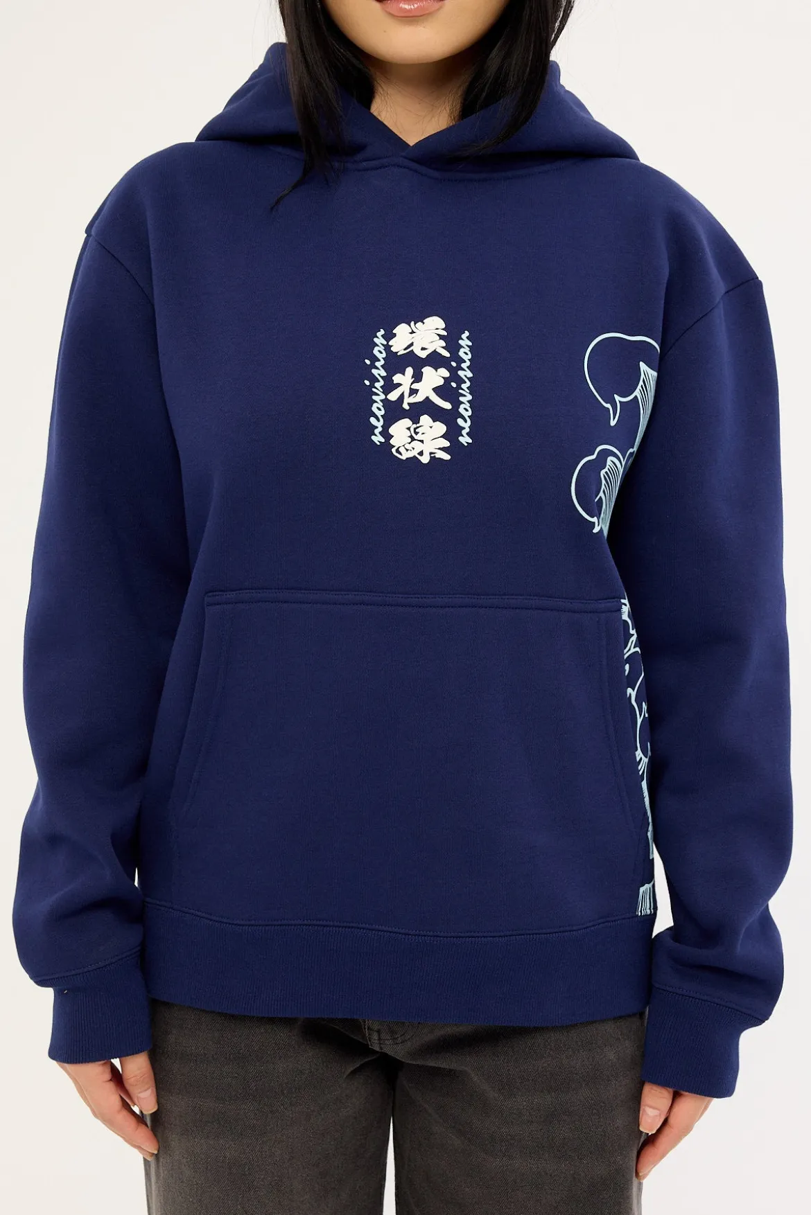 Osaka Night Relaxed Hoodie Navy