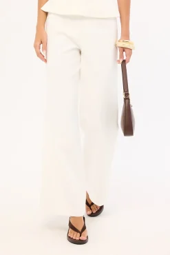 Oscar Mid Rise Pants White