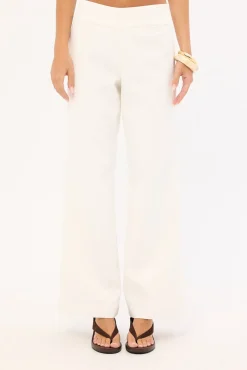 Oscar Mid Rise Pants White