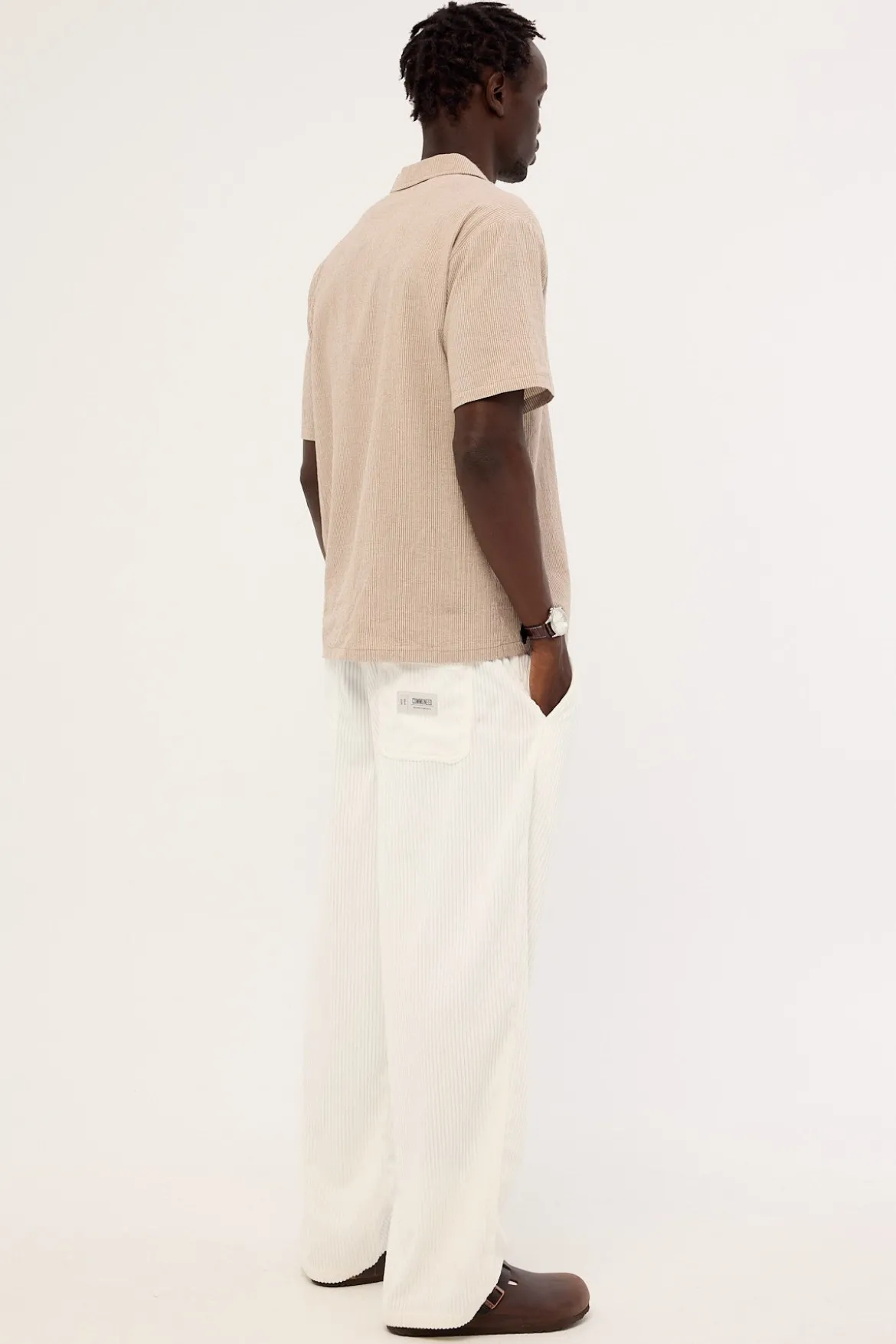Otis Baggy Cord Pant Off White