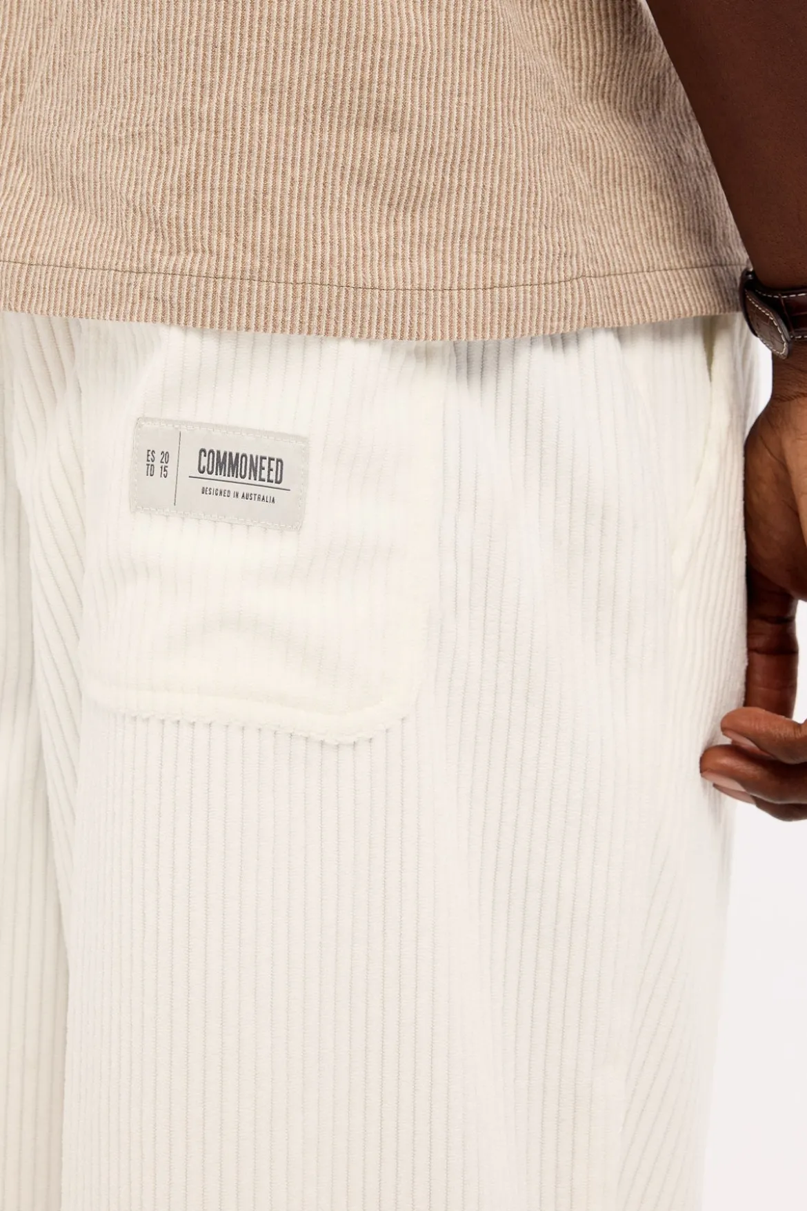 Otis Baggy Cord Pant Off White