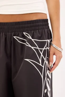 Outline Wide Leg Pant Black