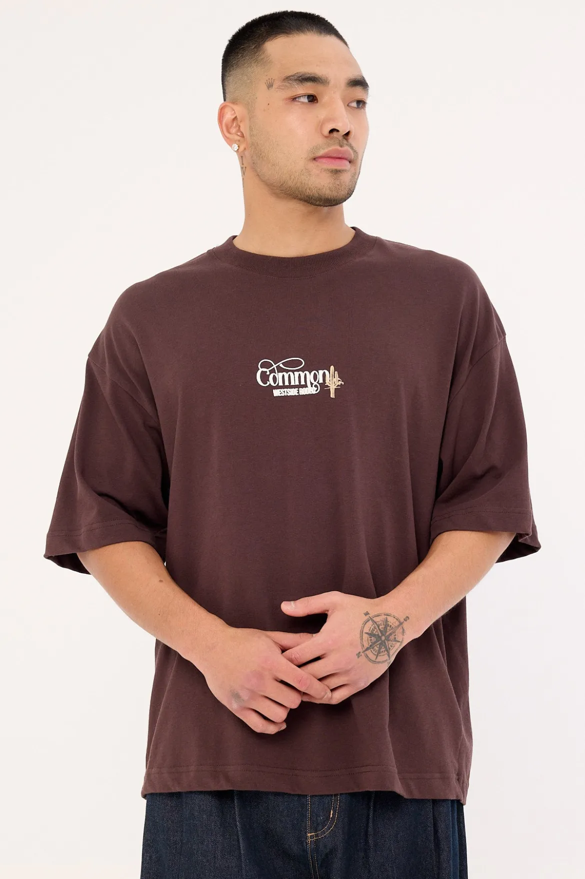Outpost Heavyweight Easy Tee Dark Brown