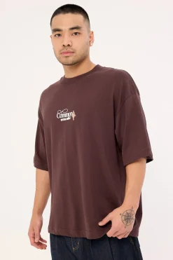 Outpost Heavyweight Easy Tee Dark Brown
