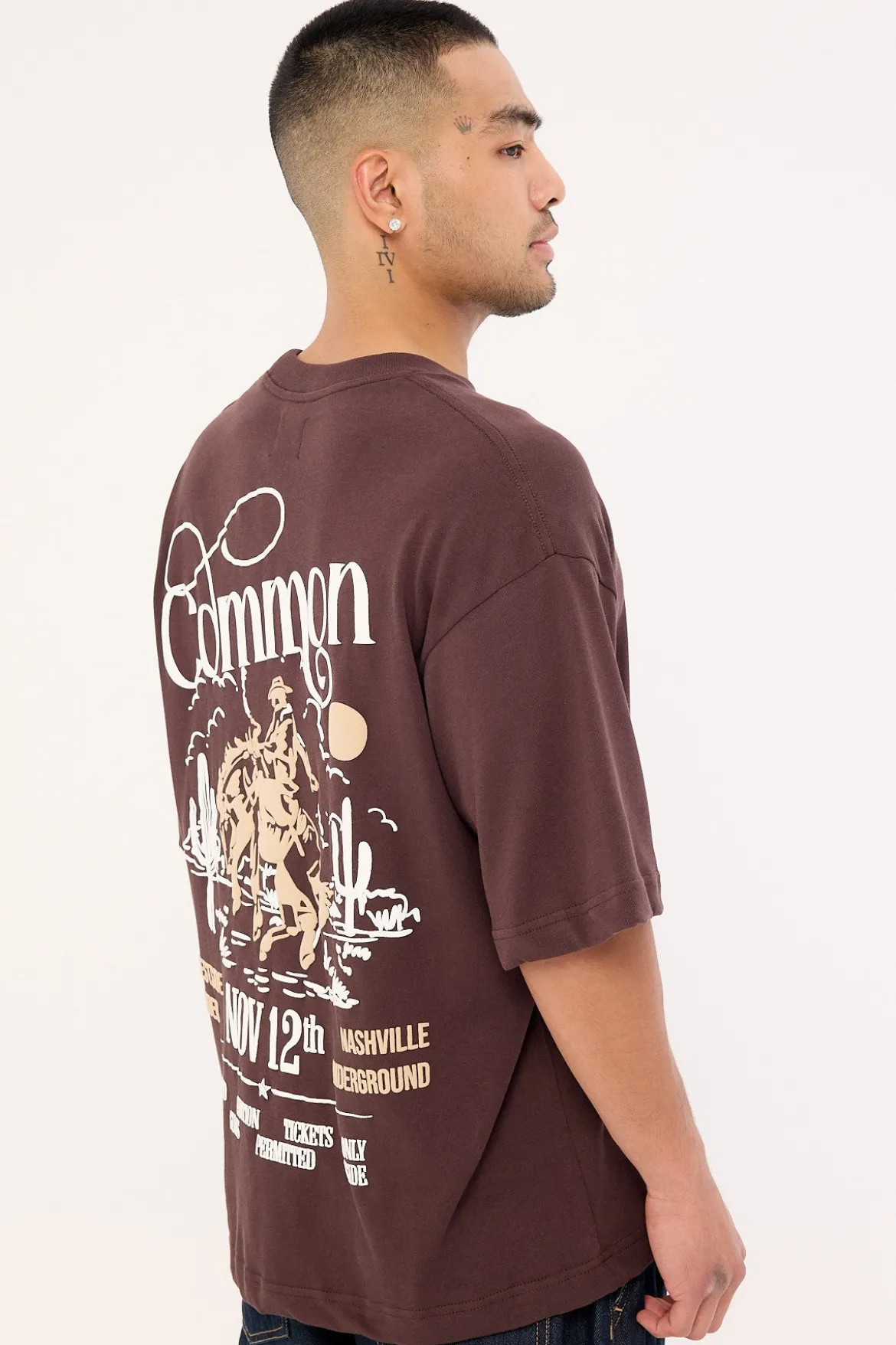 Outpost Heavyweight Easy Tee Dark Brown