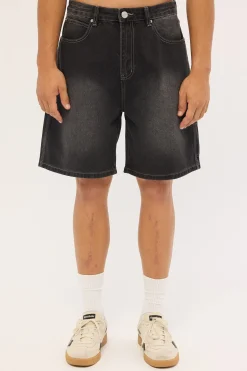 Oval Carpenter Jort Washed Black