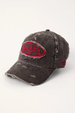 Overdye Wash Dad Cap Chocolate/Red